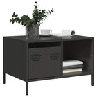 Coffee table 68.5x50x43.5 cm cold-rolled steel black