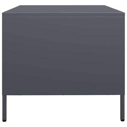 Salontafel 68,5x50x43,5 cm koudgewalst staal antracietkleurig
