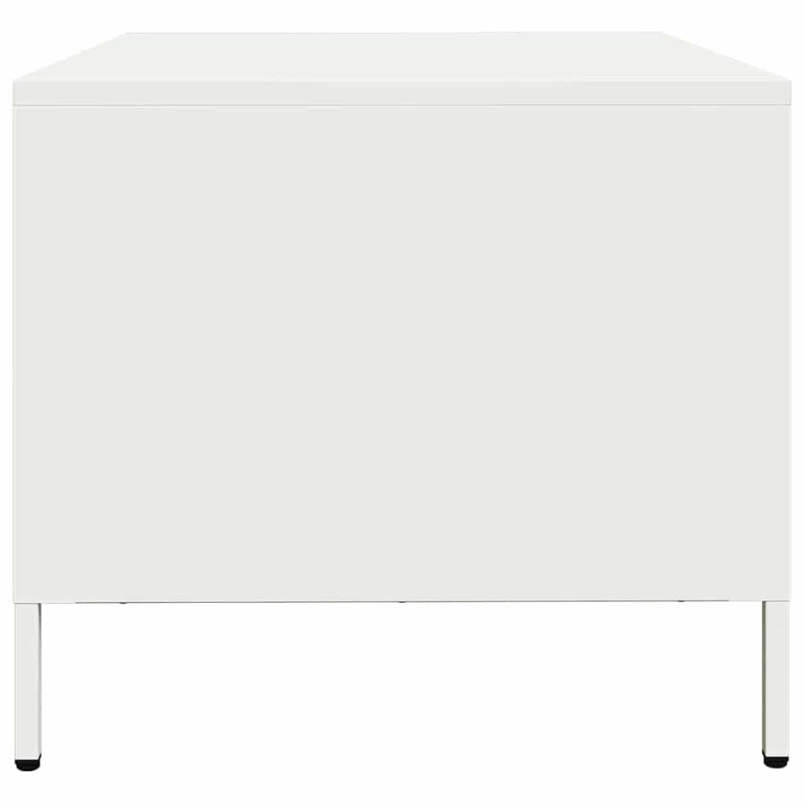 Salontafel 68,5x50x43,5 cm koudgewalst staal wit