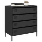 Sideboard 68x39x73.5 cm cold-rolled steel black