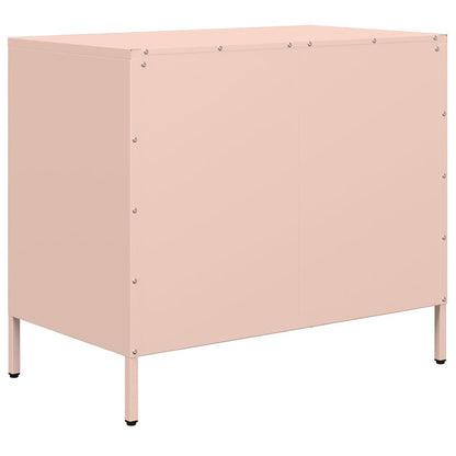 Dressoir 68x39x58,5 cm koudgewalst staal roze