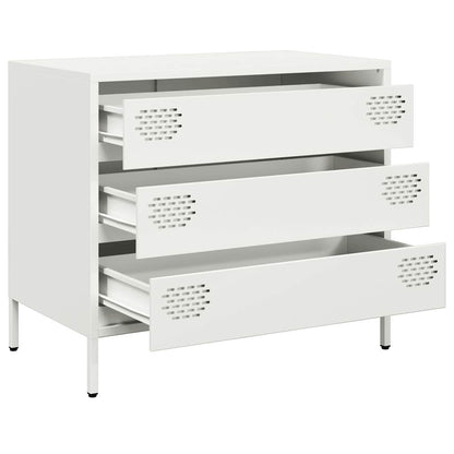 Dressoir 68x39x58,5 cm koudgewalst staal wit