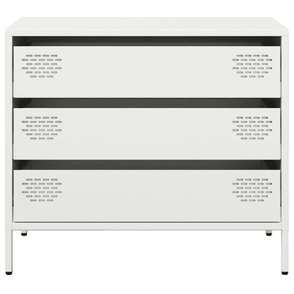 Dressoir 68x39x58,5 cm koudgewalst staal wit