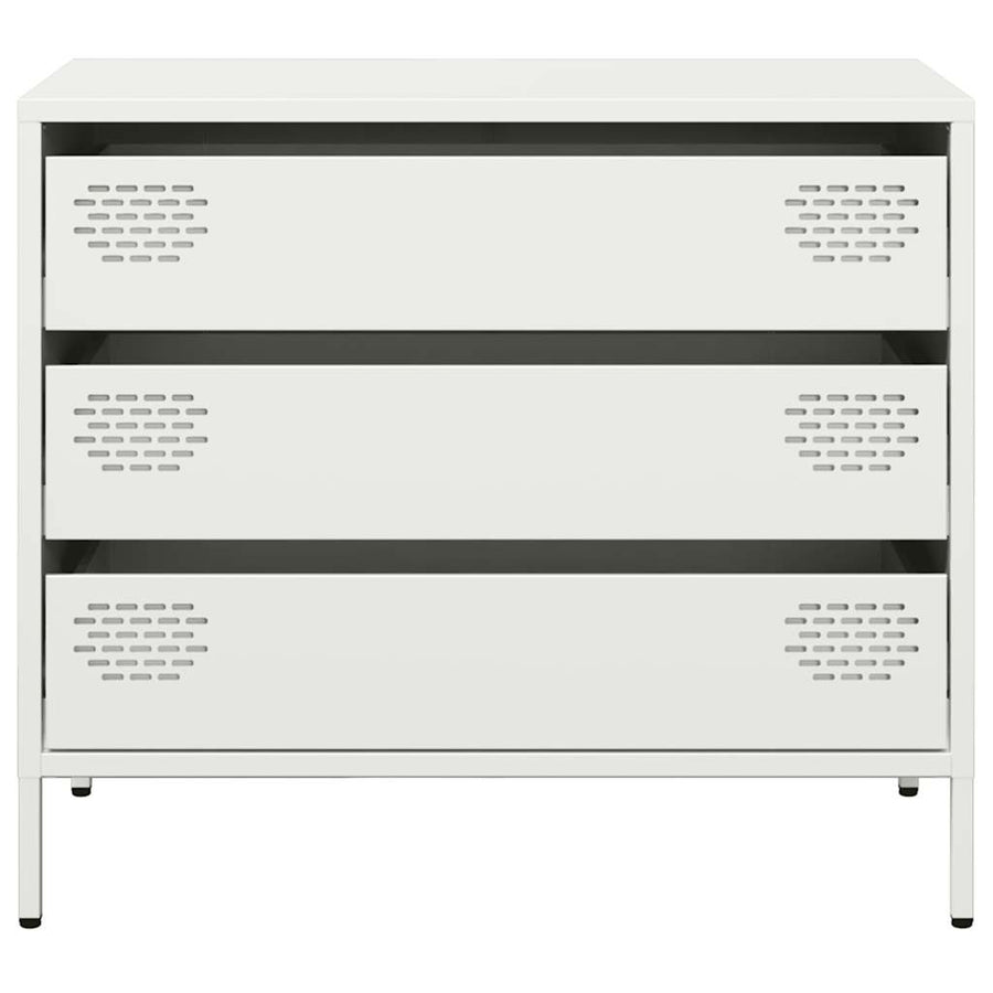 Dressoir 68x39x58,5 cm koudgewalst staal wit