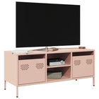 TV cabinet 101.5x39x43.5 cm cold-rolled steel pink