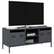 Tv-meubel 101,5x39x43,5 cm koudgewalst staal antraciet