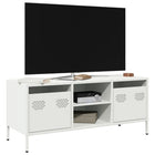 TV cabinet 101.5x39x43.5 cm cold-rolled steel white