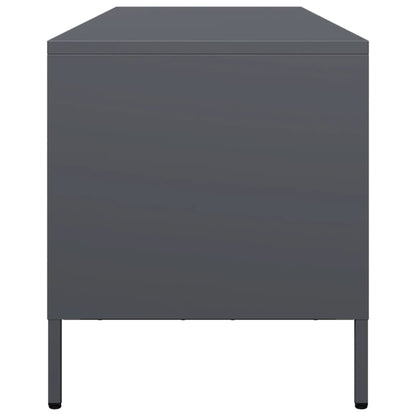Tv-meubel 135x39x43,5 cm koudgewalst staal antracietkleurig