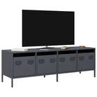 Tv-meubel 135x39x43,5 cm staal antraciet