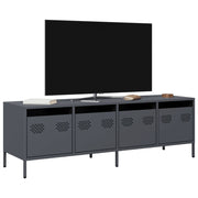 Tv-meubel 135x39x43,5 cm staal antraciet