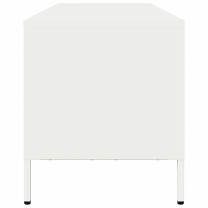 Tv-meubel 135x39x43,5 cm koudgewalst staal wit