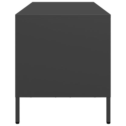 Tv-meubel 68x39x43,5 cm koudgewalst staal zwart