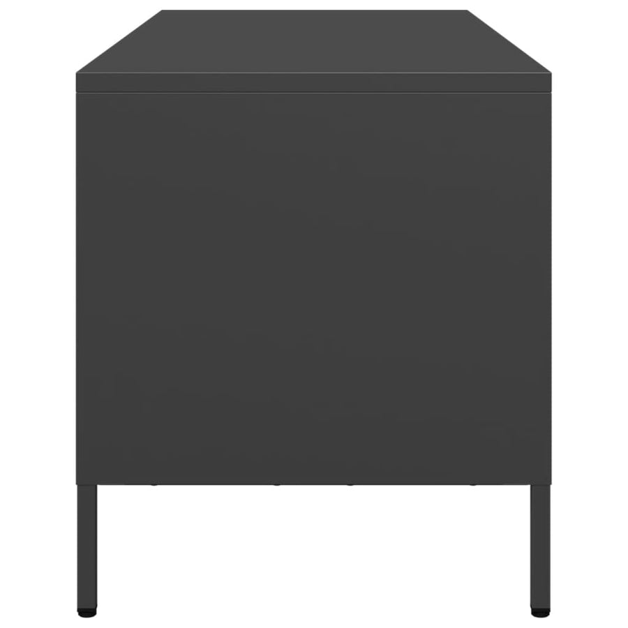 Tv-meubel 68x39x43,5 cm koudgewalst staal zwart