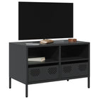 TV cabinet 68x39x43.5 cm cold-rolled steel black