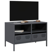 Tv-meubel 68x39x43,5 cm staal antraciet