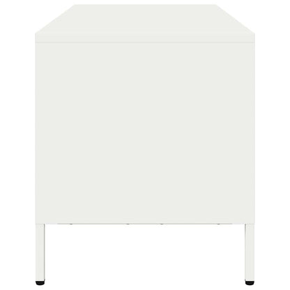 Tv-meubel 68x39x43,5 cm koudgewalst staal wit