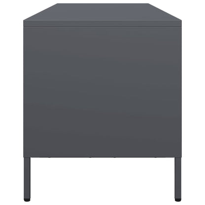 Tv-meubel 135x39x43,5 cm koudgewalst staal antracietkleurig