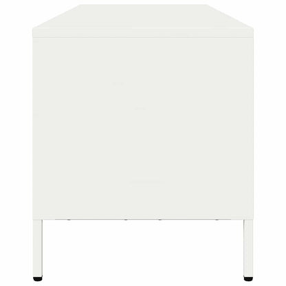 Tv-meubel 135x39x43,5 cm koudgewalst staal wit