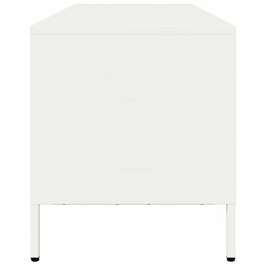Tv-meubel 135x39x43,5 cm koudgewalst staal wit