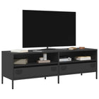 TV cabinet 135x39x43.5 cm cold-rolled steel black