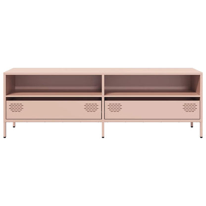 Tv-meubel 135x39x43,5 cm koudgewalst staal roze