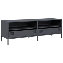 Tv-meubel 135x39x43,5 cm koudgewalst staal antracietkleurig