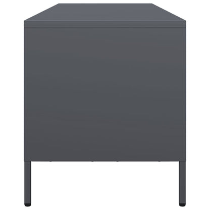 Tv-meubel 135x39x43,5 cm koudgewalst staal antracietkleurig