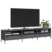 Tv-meubel 202x39x43,5 cm staal antraciet
