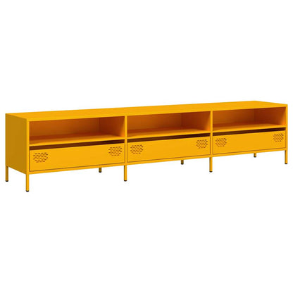 Tv-Meubel 202X39X43,5 Cm Koudgewalst Staal 202 cm