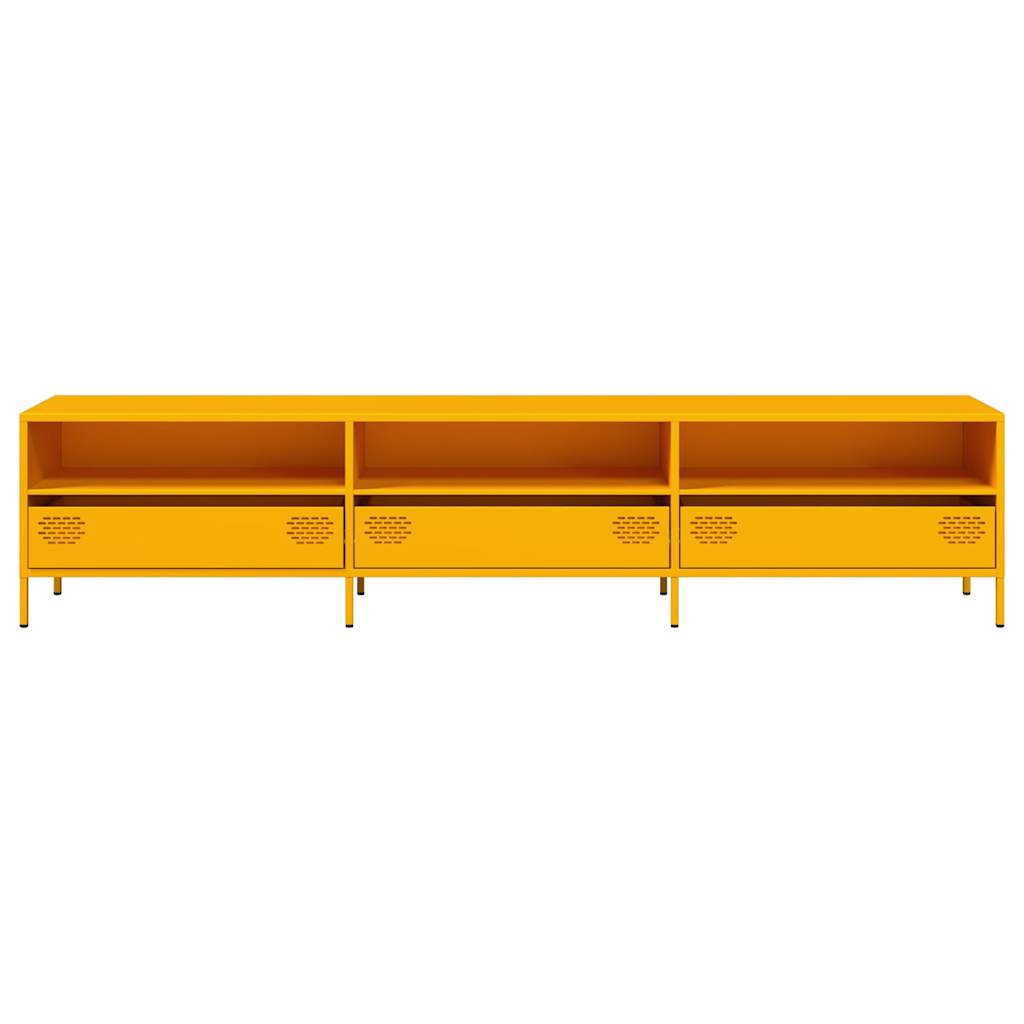 Tv-Meubel 202X39X43,5 Cm Koudgewalst Staal 202 cm