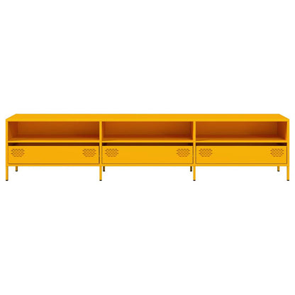 Tv-Meubel 202X39X43,5 Cm Koudgewalst Staal 202 cm