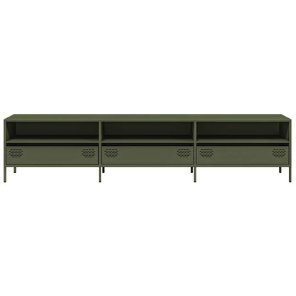 Tv-Meubel 202X39X43,5 Cm Koudgewalst Staal 202 cm