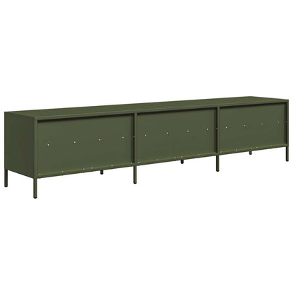 Tv-Meubel 202X39X43,5 Cm Koudgewalst Staal 202 cm