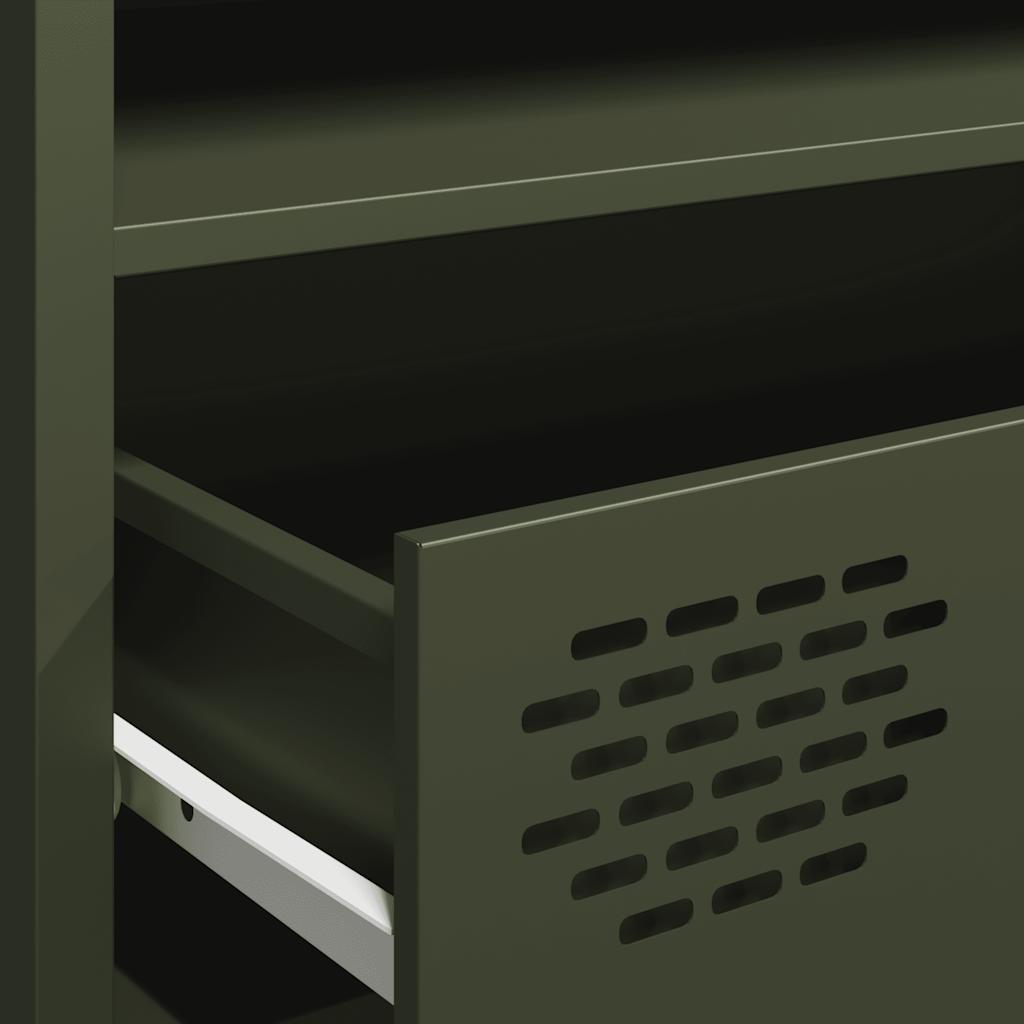Tv-Meubel 202X39X43,5 Cm Koudgewalst Staal 202 cm