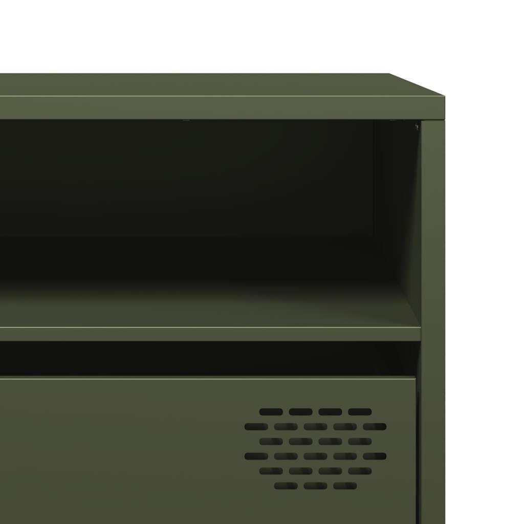 Tv-Meubel 202X39X43,5 Cm Koudgewalst Staal 202 cm
