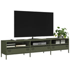 Tv-meubel 202x39x43,5 cm koudgewalst staal