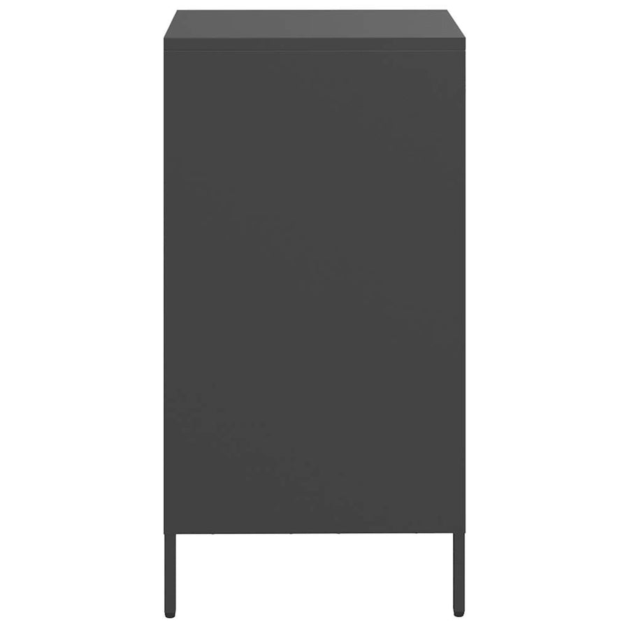 Dressoir 35x39x73,5 cm koudgewalst staal zwart