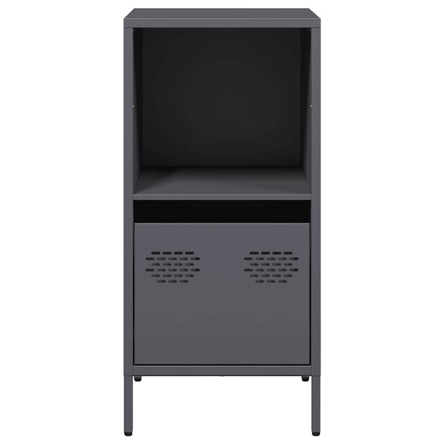 Dressoir 35x39x73,5 cm koudgewalst staal antracietkleurig