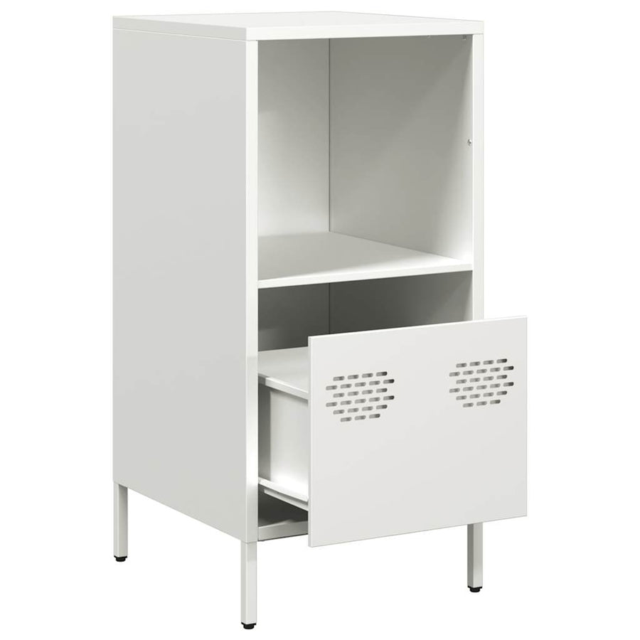 Dressoir 35x39x73,5 cm koudgewalst staal wit