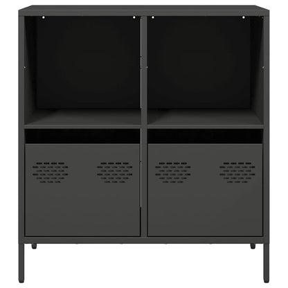 Dressoir 68x39x73,5 cm koudgewalst staal zwart