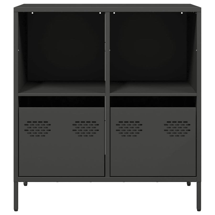 Dressoir 68x39x73,5 cm koudgewalst staal zwart