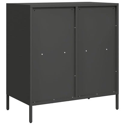 Dressoir 68x39x73,5 cm koudgewalst staal zwart