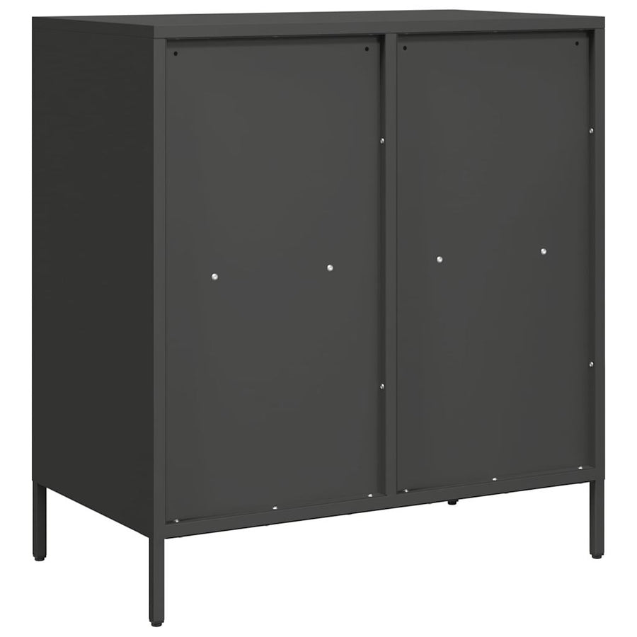 Dressoir 68x39x73,5 cm koudgewalst staal zwart