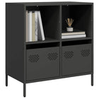 Sideboard 68x39x73.5 cm cold-rolled steel black