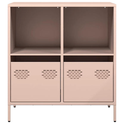 Dressoir 68x39x73,5 cm koudgewalst staal roze