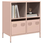 Sideboard 68x39x73.5 cm cold-rolled steel pink