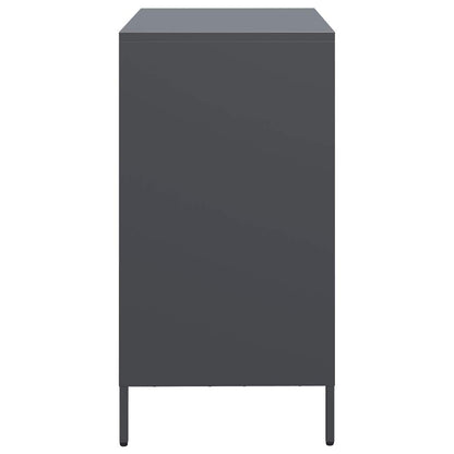 Dressoir 68x39x73,5 cm koudgewalst staal antracietkleurig
