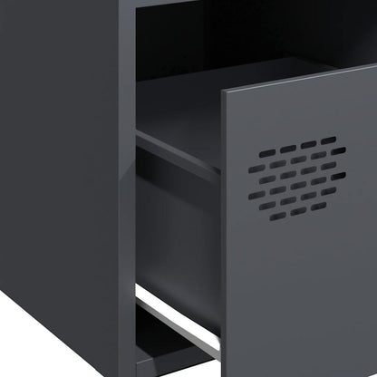 Dressoir 68x39x73,5 cm koudgewalst staal antracietkleurig