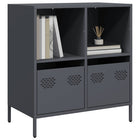 Dressoir 68x39x73,5 cm koudgewalst staal antraciet