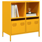Sideboard 68x39x73.5 cm cold rolled steel mustard yellow